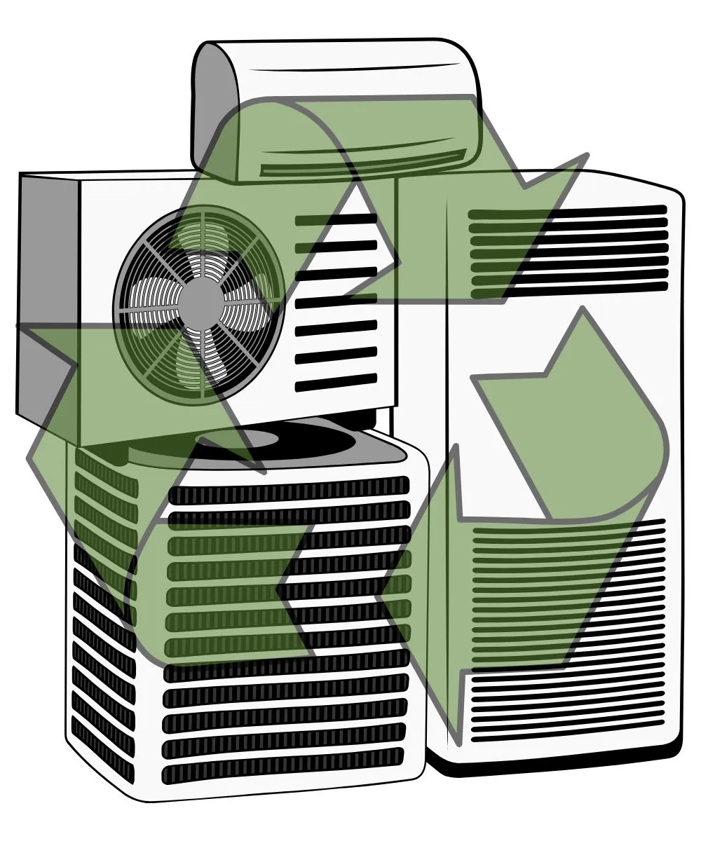 AC scrap buyer technician dismantling an old air conditioner in Bangalore